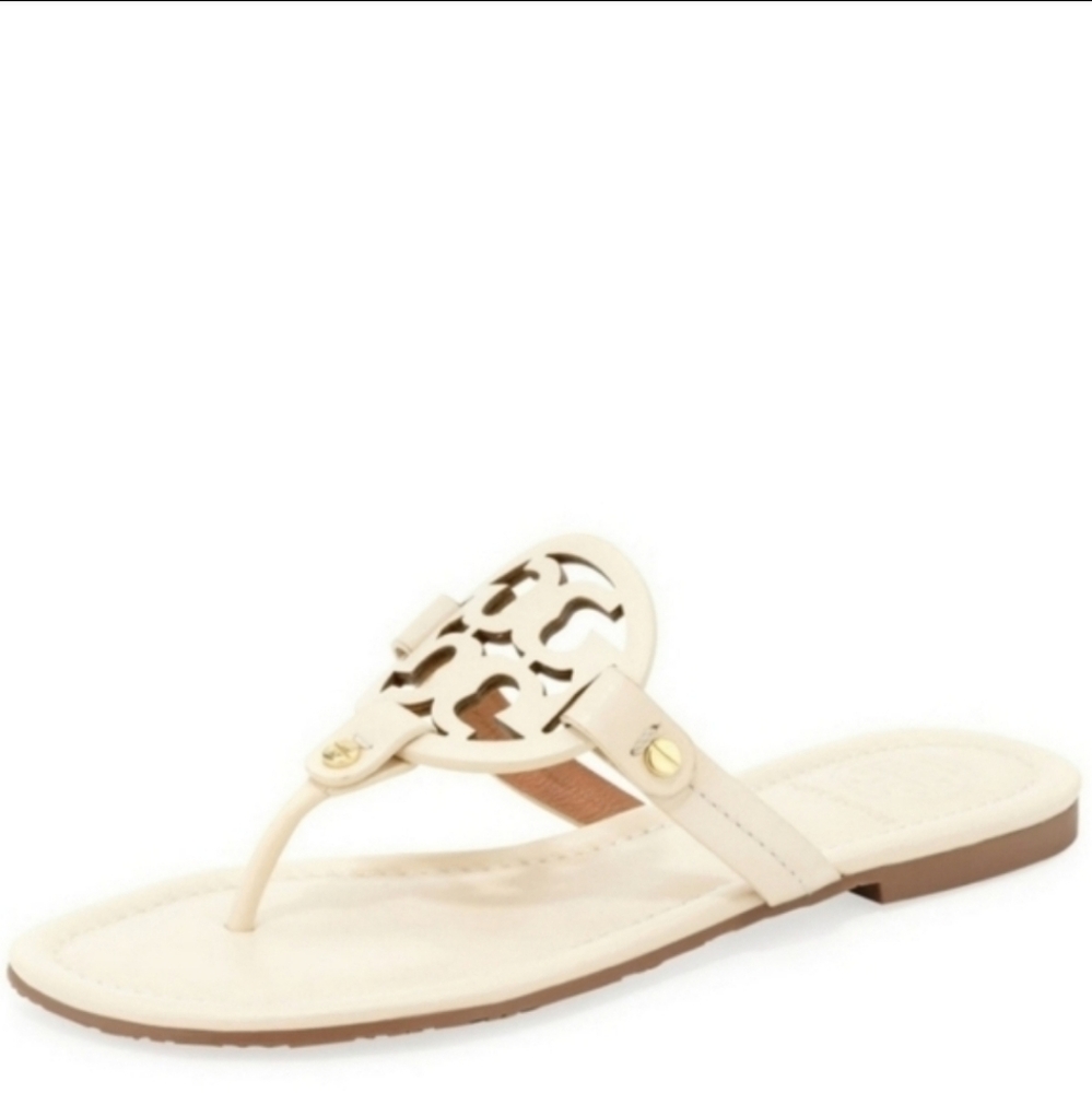 Tory Burch Miller Sandals White Size 12